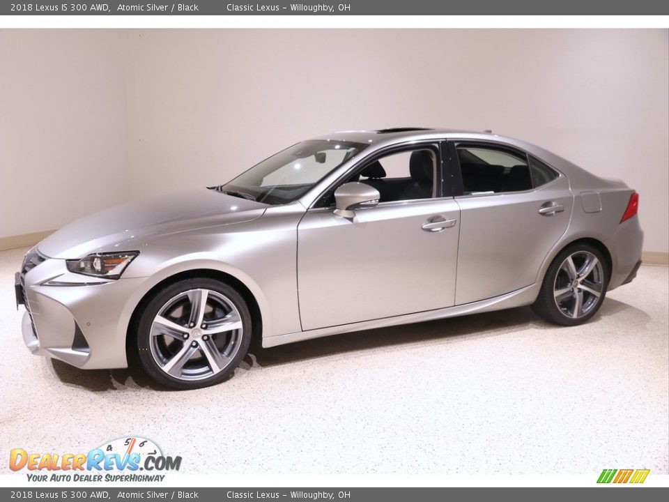 2018 Lexus IS 300 AWD Atomic Silver / Black Photo #3