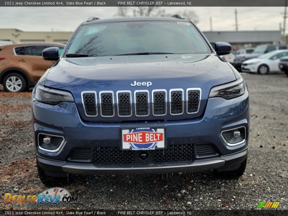 2021 Jeep Cherokee Limited 4x4 Slate Blue Pearl / Black Photo #3