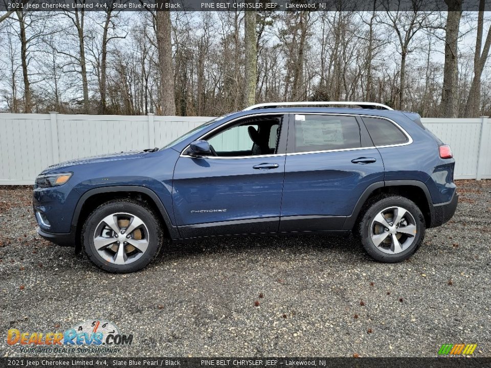 Slate Blue Pearl 2021 Jeep Cherokee Limited 4x4 Photo #4