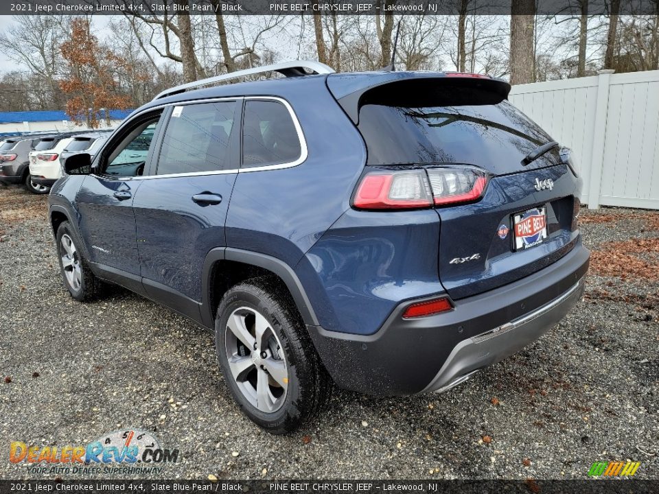 2021 Jeep Cherokee Limited 4x4 Slate Blue Pearl / Black Photo #6