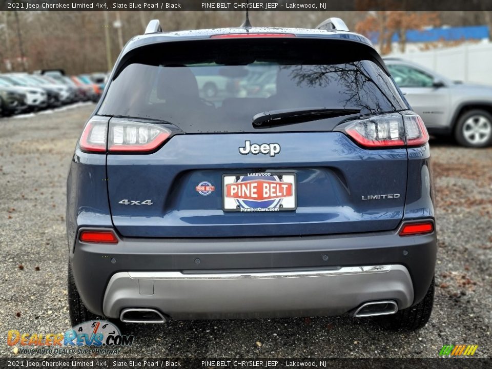 2021 Jeep Cherokee Limited 4x4 Slate Blue Pearl / Black Photo #7
