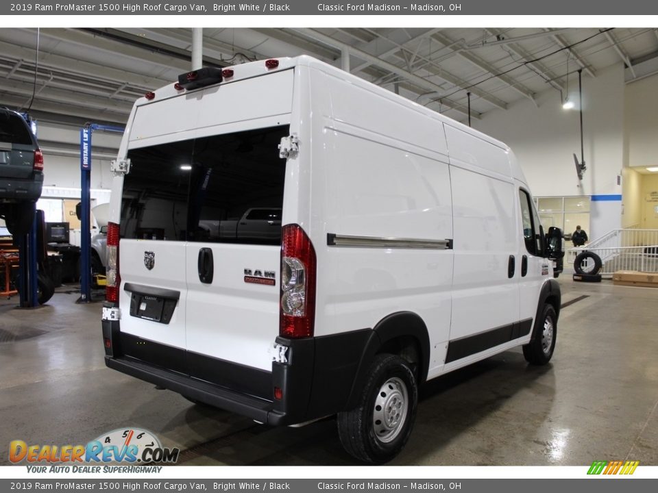 2019 Ram ProMaster 1500 High Roof Cargo Van Bright White / Black Photo #5