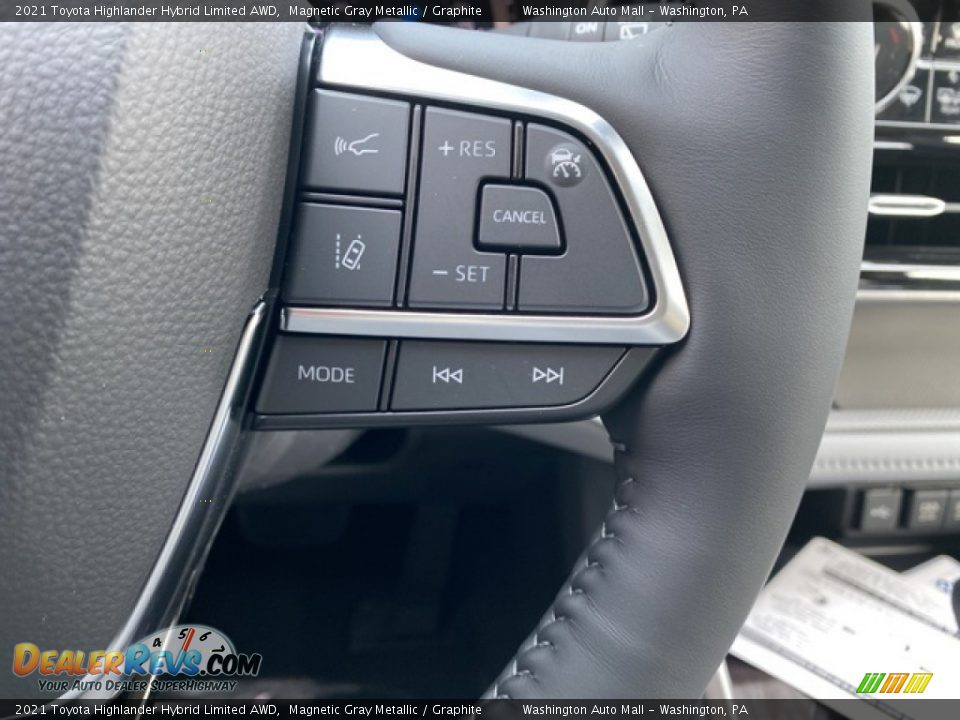 2021 Toyota Highlander Hybrid Limited AWD Steering Wheel Photo #7