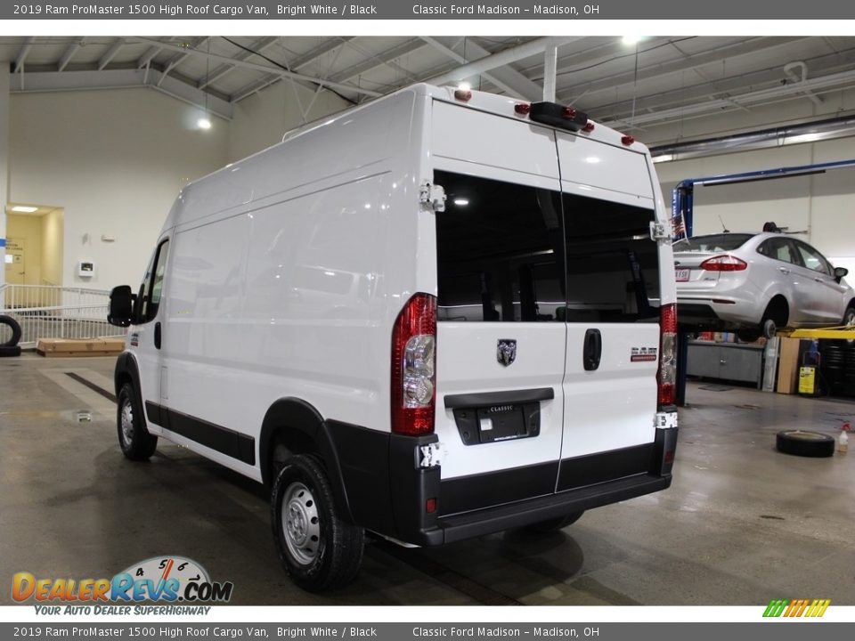 2019 Ram ProMaster 1500 High Roof Cargo Van Bright White / Black Photo #7