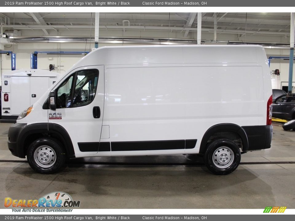 2019 Ram ProMaster 1500 High Roof Cargo Van Bright White / Black Photo #8