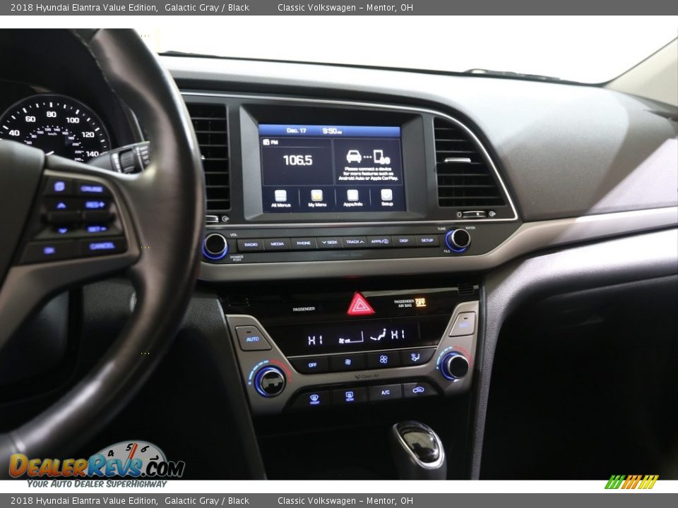 2018 Hyundai Elantra Value Edition Galactic Gray / Black Photo #9