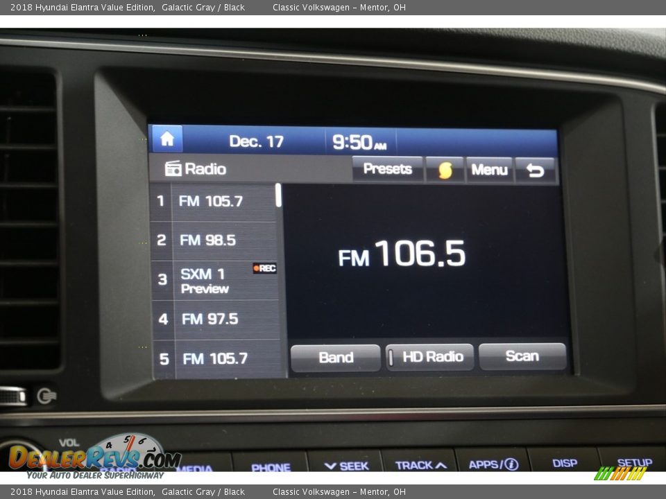 2018 Hyundai Elantra Value Edition Galactic Gray / Black Photo #10