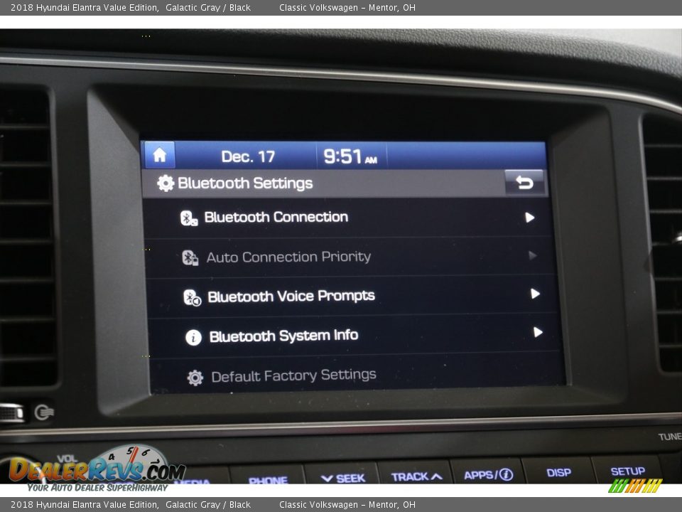 2018 Hyundai Elantra Value Edition Galactic Gray / Black Photo #11