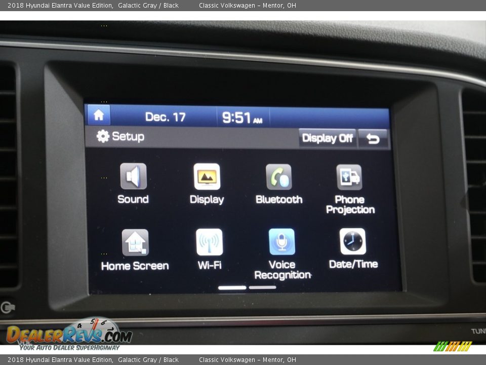 2018 Hyundai Elantra Value Edition Galactic Gray / Black Photo #12