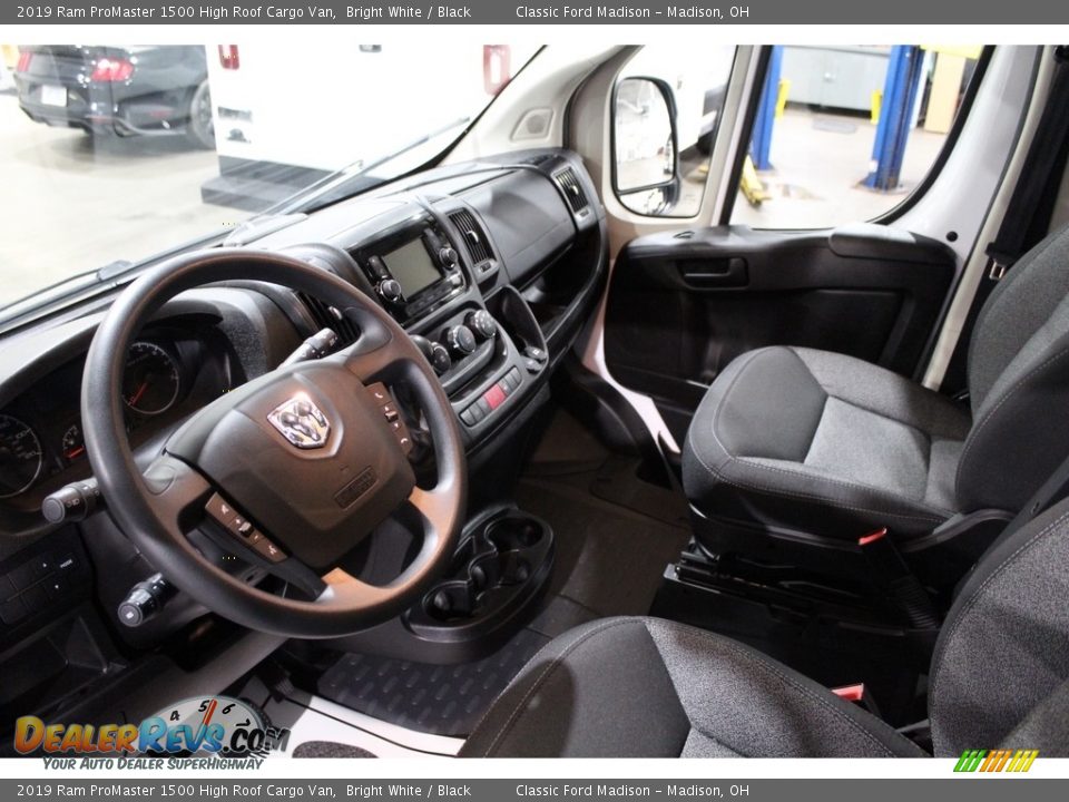 Front Seat of 2019 Ram ProMaster 1500 High Roof Cargo Van Photo #11