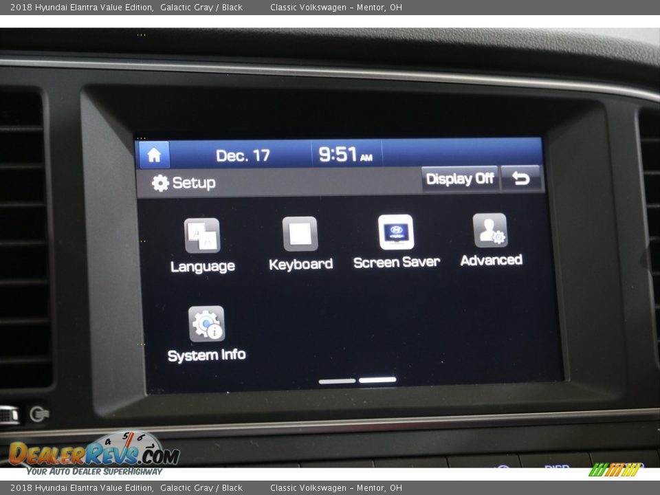 2018 Hyundai Elantra Value Edition Galactic Gray / Black Photo #13