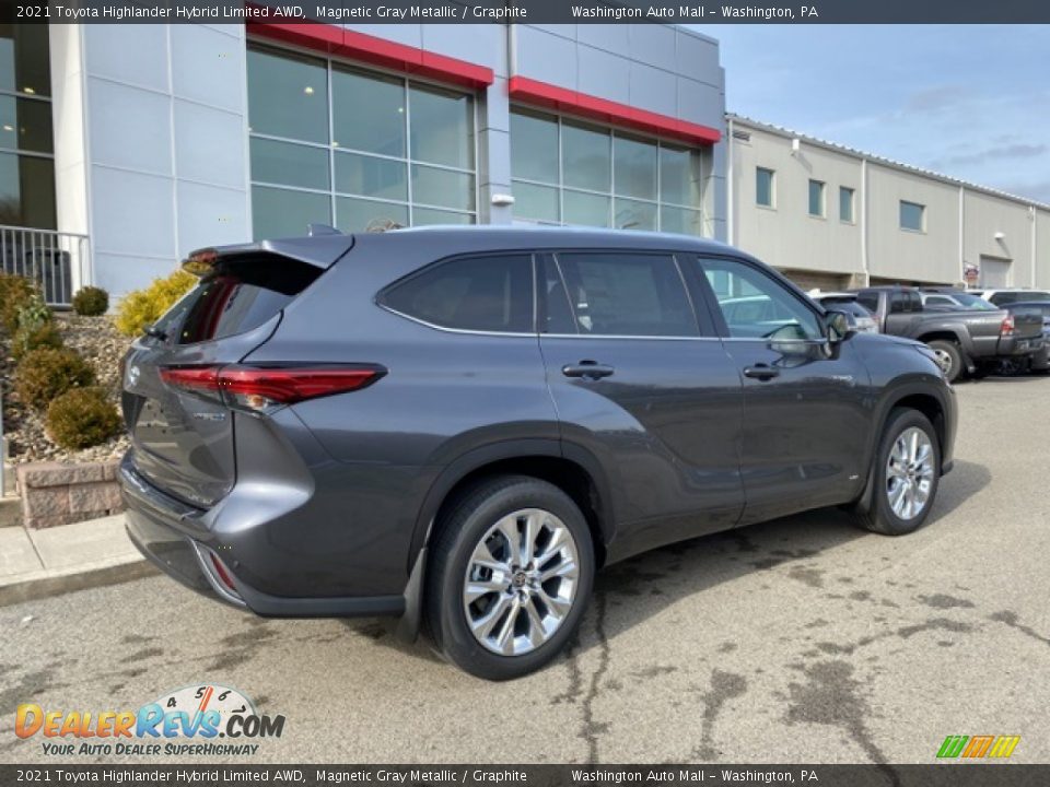 2021 Toyota Highlander Hybrid Limited AWD Magnetic Gray Metallic / Graphite Photo #15