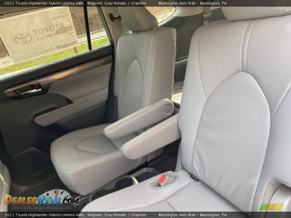 Rear Seat of 2021 Toyota Highlander Hybrid Limited AWD Photo #32
