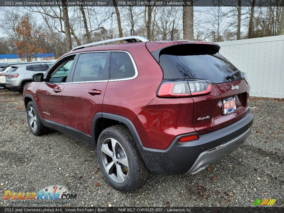 2021 Jeep Cherokee Limited 4x4 Velvet Red Pearl / Black Photo #6