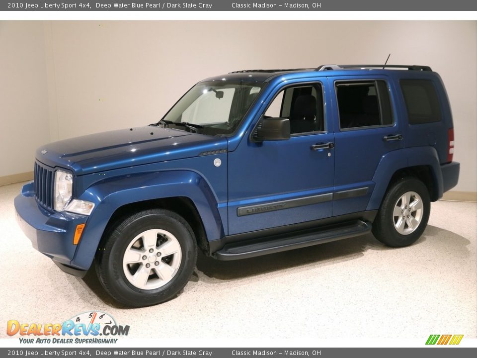 2010 Jeep Liberty Sport 4x4 Deep Water Blue Pearl / Dark Slate Gray Photo #3