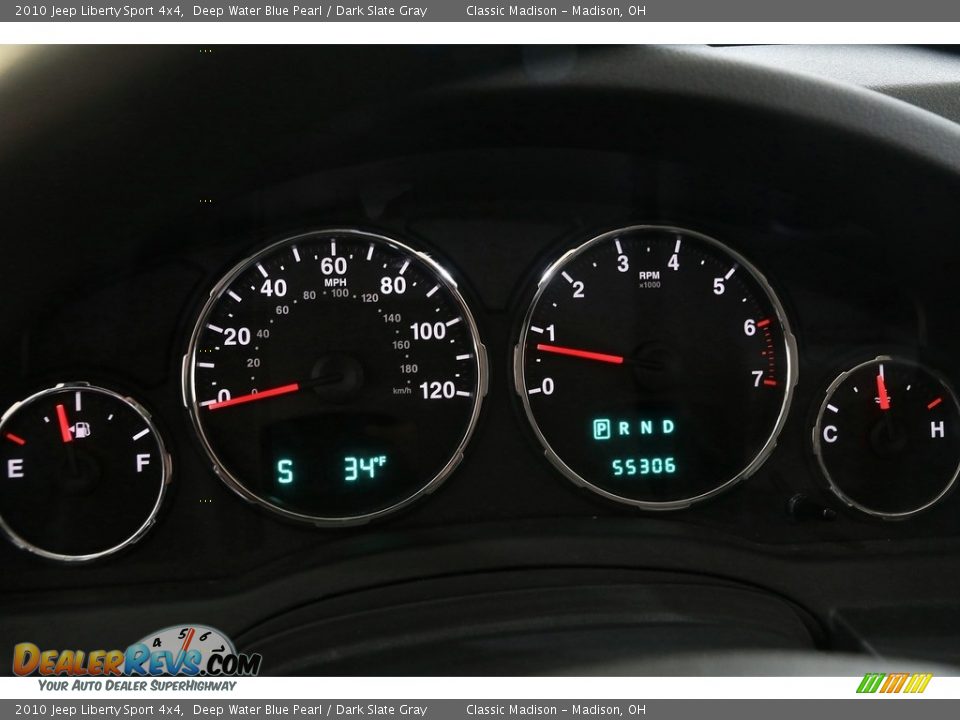 2010 Jeep Liberty Sport 4x4 Deep Water Blue Pearl / Dark Slate Gray Photo #8