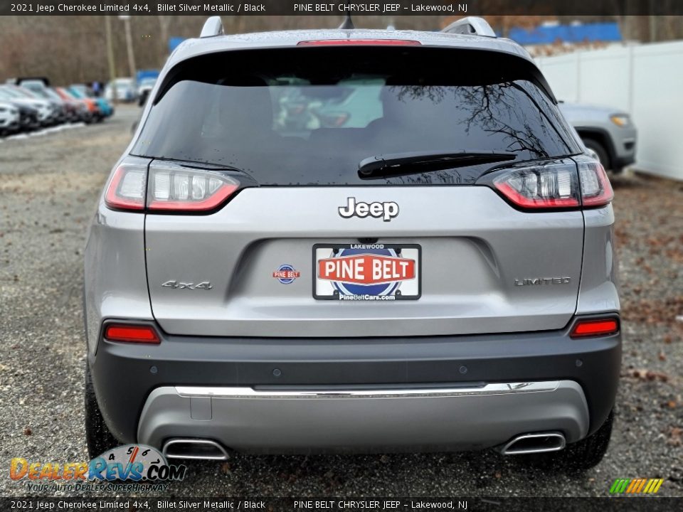 2021 Jeep Cherokee Limited 4x4 Billet Silver Metallic / Black Photo #7