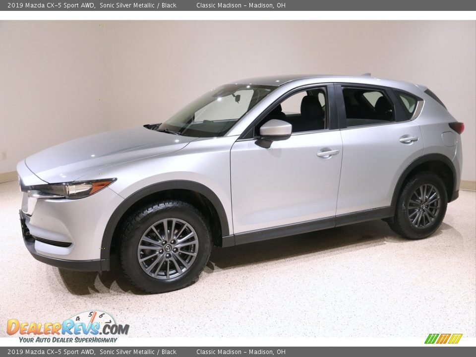 2019 Mazda CX-5 Sport AWD Sonic Silver Metallic / Black Photo #3