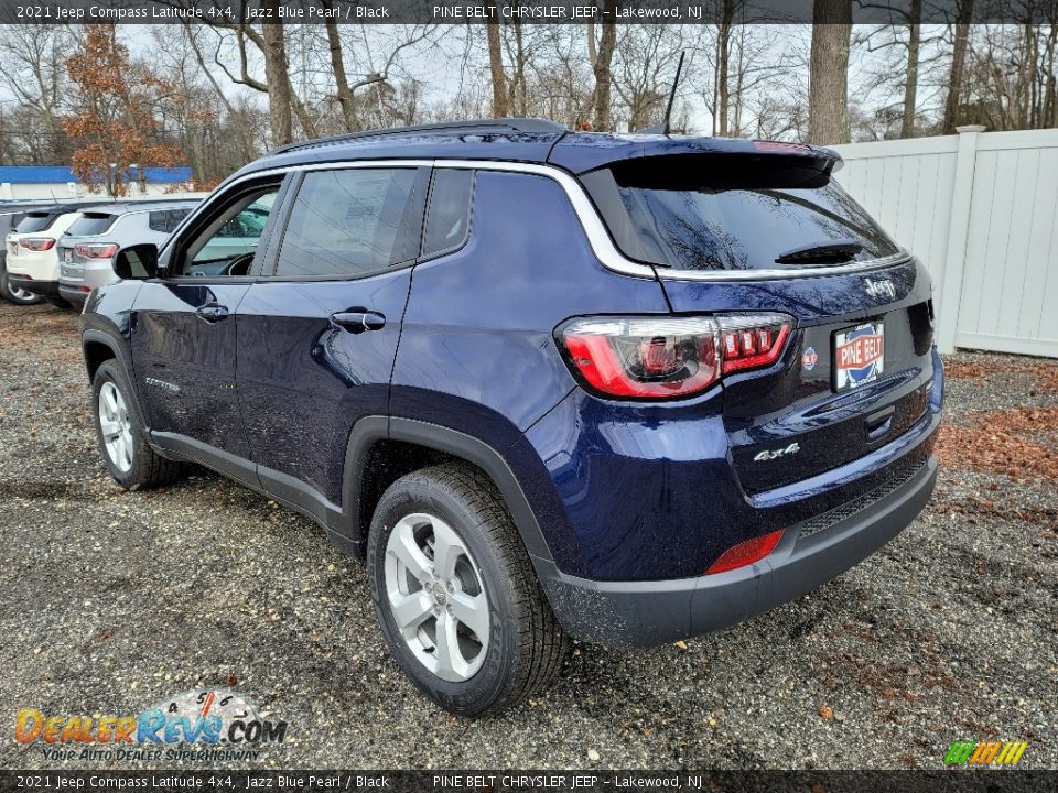 2021 Jeep Compass Latitude 4x4 Jazz Blue Pearl / Black Photo #6