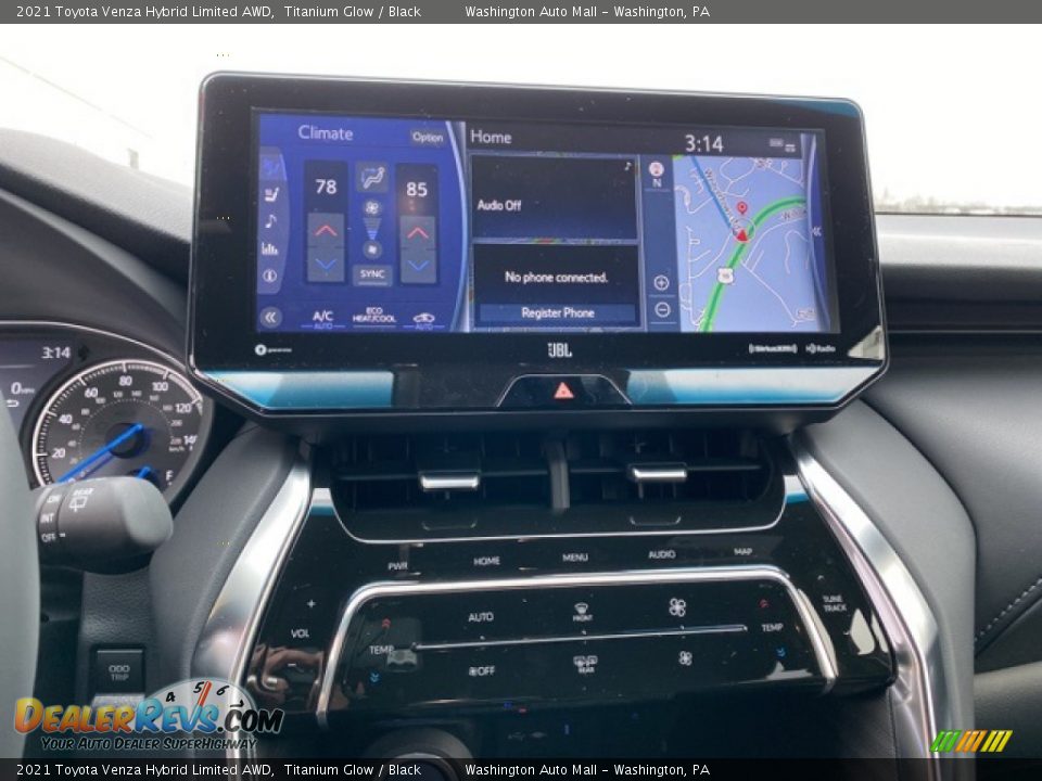 2021 Toyota Venza Hybrid Limited AWD Titanium Glow / Black Photo #8