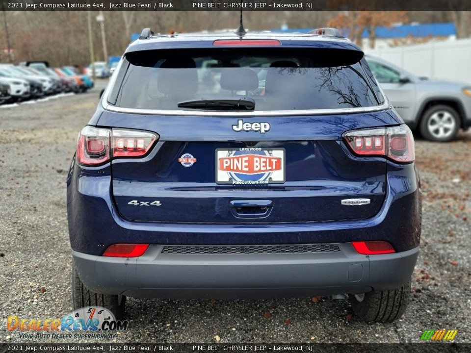 2021 Jeep Compass Latitude 4x4 Jazz Blue Pearl / Black Photo #7