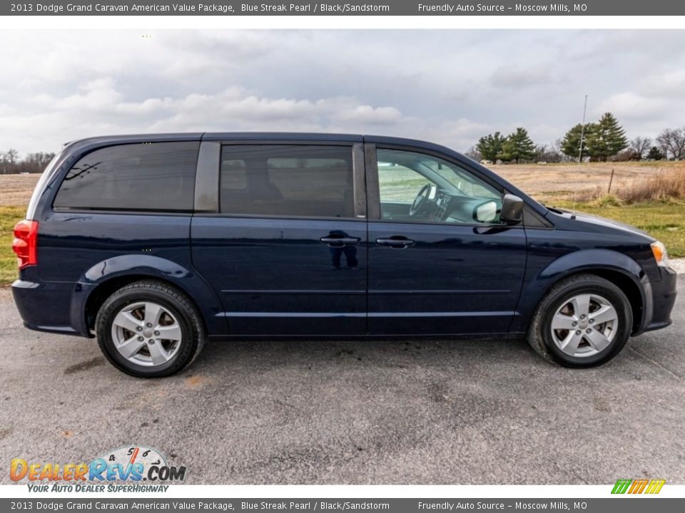 2013 Dodge Grand Caravan American Value Package Blue Streak Pearl / Black/Sandstorm Photo #3