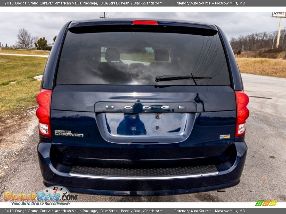 2013 Dodge Grand Caravan American Value Package Blue Streak Pearl / Black/Sandstorm Photo #5