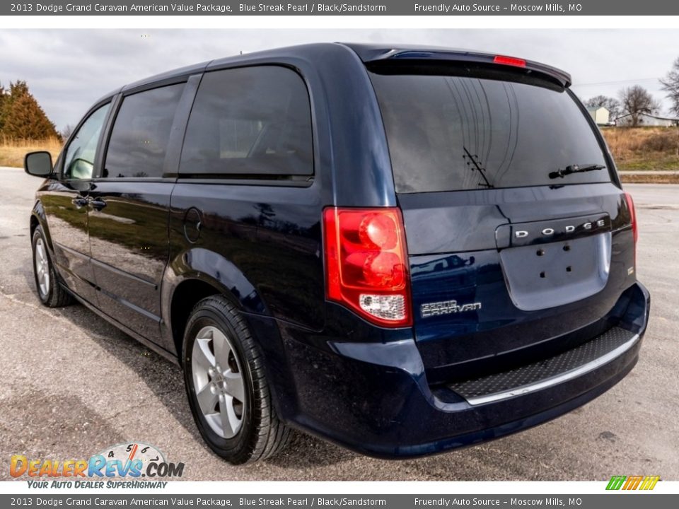 2013 Dodge Grand Caravan American Value Package Blue Streak Pearl / Black/Sandstorm Photo #6