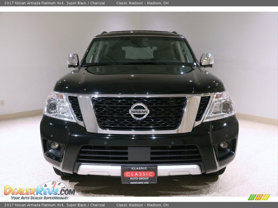 2017 Nissan Armada Platinum 4x4 Super Black / Charcoal Photo #2