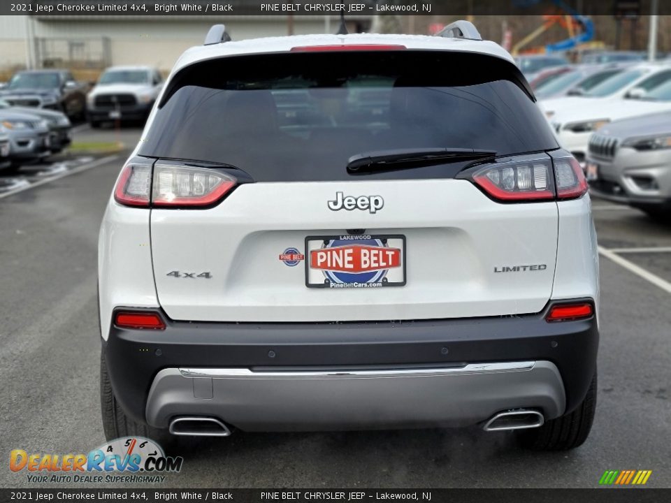 2021 Jeep Cherokee Limited 4x4 Bright White / Black Photo #7