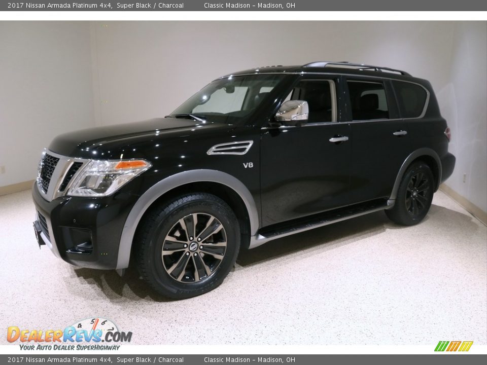 2017 Nissan Armada Platinum 4x4 Super Black / Charcoal Photo #3