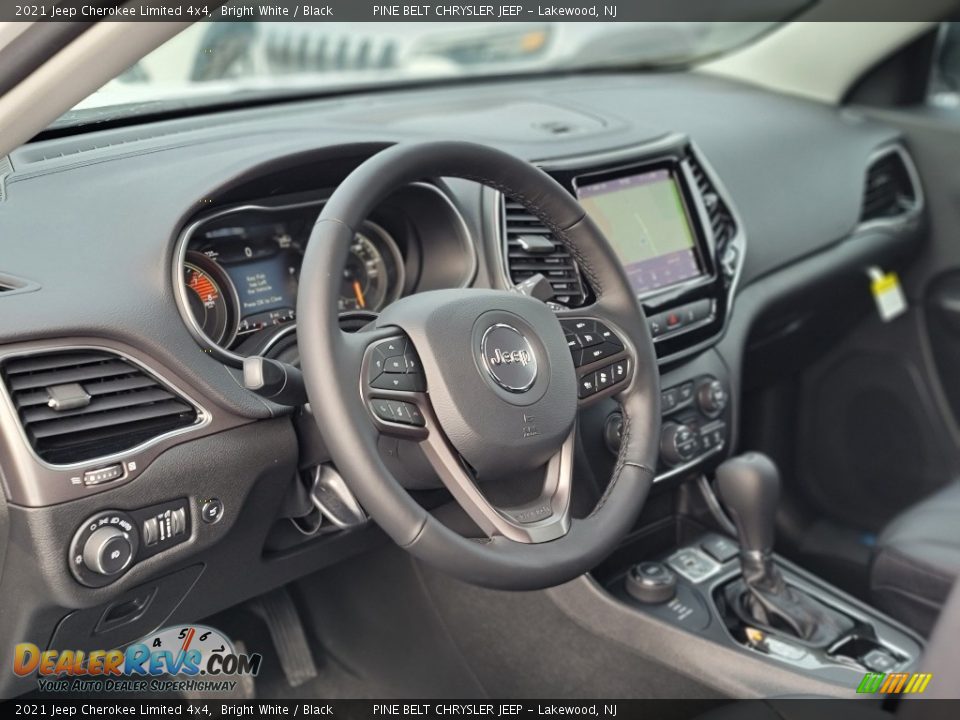 2021 Jeep Cherokee Limited 4x4 Bright White / Black Photo #12