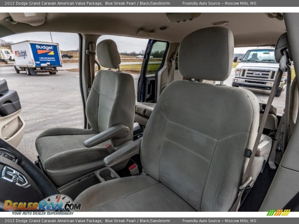 2013 Dodge Grand Caravan American Value Package Blue Streak Pearl / Black/Sandstorm Photo #17