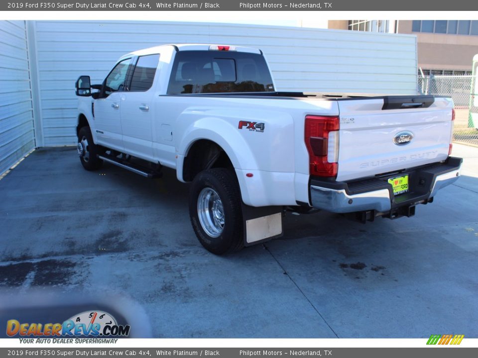 2019 Ford F350 Super Duty Lariat Crew Cab 4x4 White Platinum / Black Photo #7