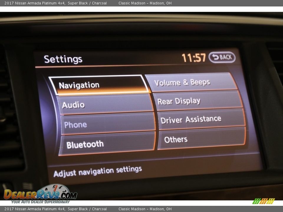 2017 Nissan Armada Platinum 4x4 Super Black / Charcoal Photo #20