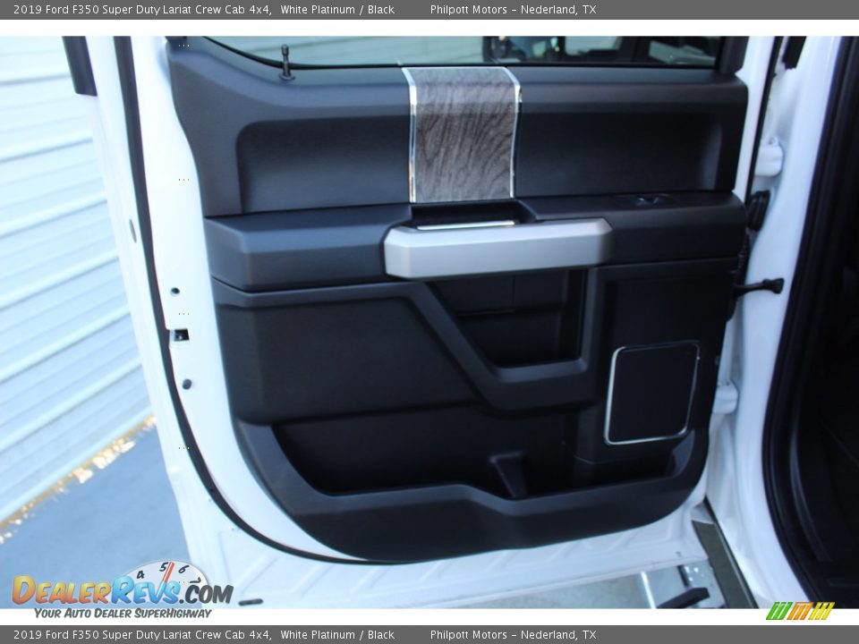 2019 Ford F350 Super Duty Lariat Crew Cab 4x4 White Platinum / Black Photo #21