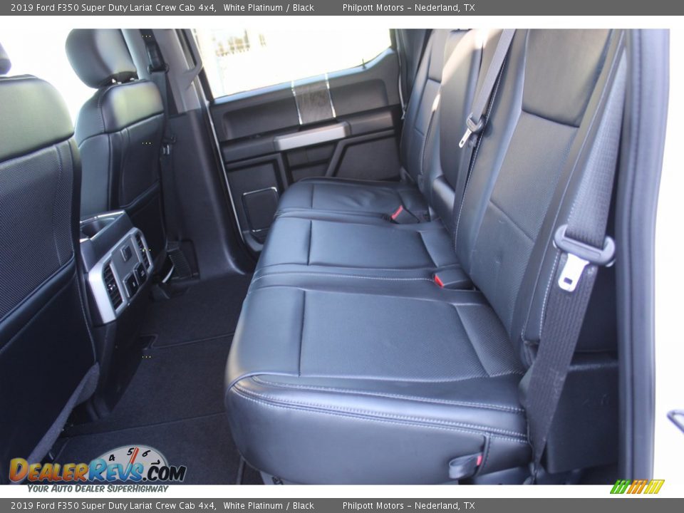 2019 Ford F350 Super Duty Lariat Crew Cab 4x4 White Platinum / Black Photo #22