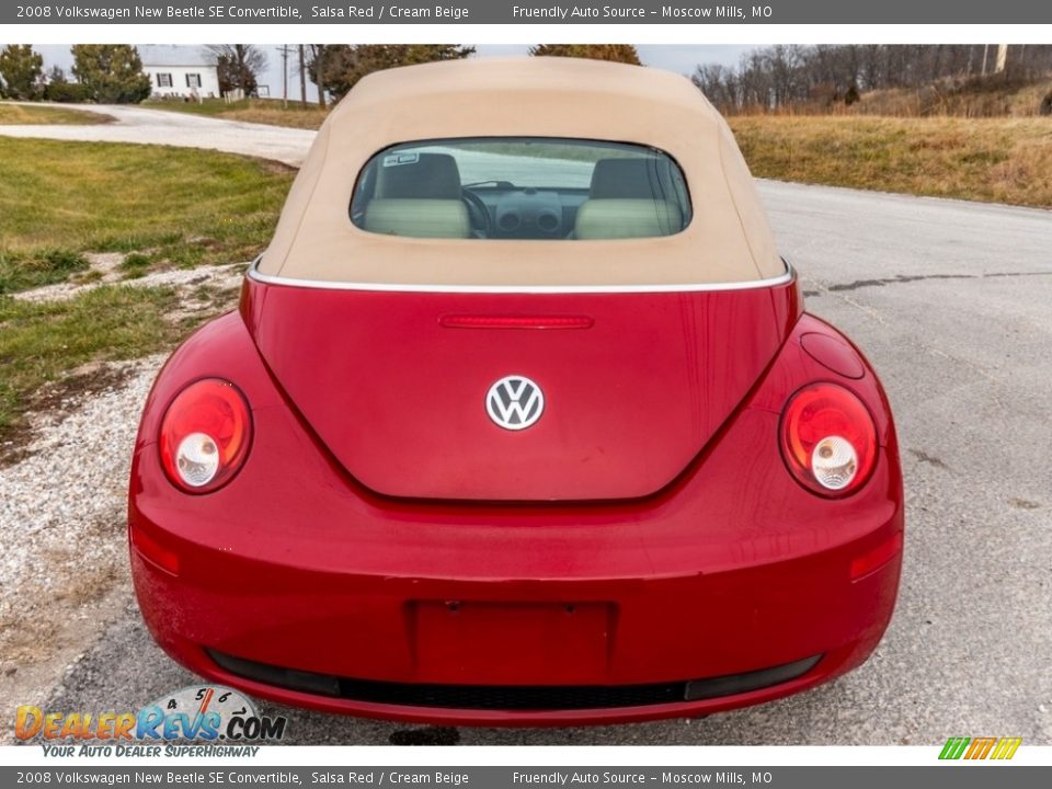 2008 Volkswagen New Beetle SE Convertible Salsa Red / Cream Beige Photo #5