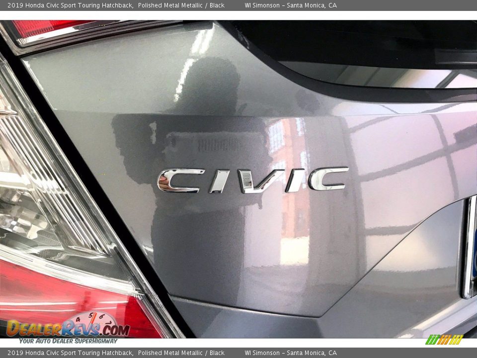 2019 Honda Civic Sport Touring Hatchback Polished Metal Metallic / Black Photo #31