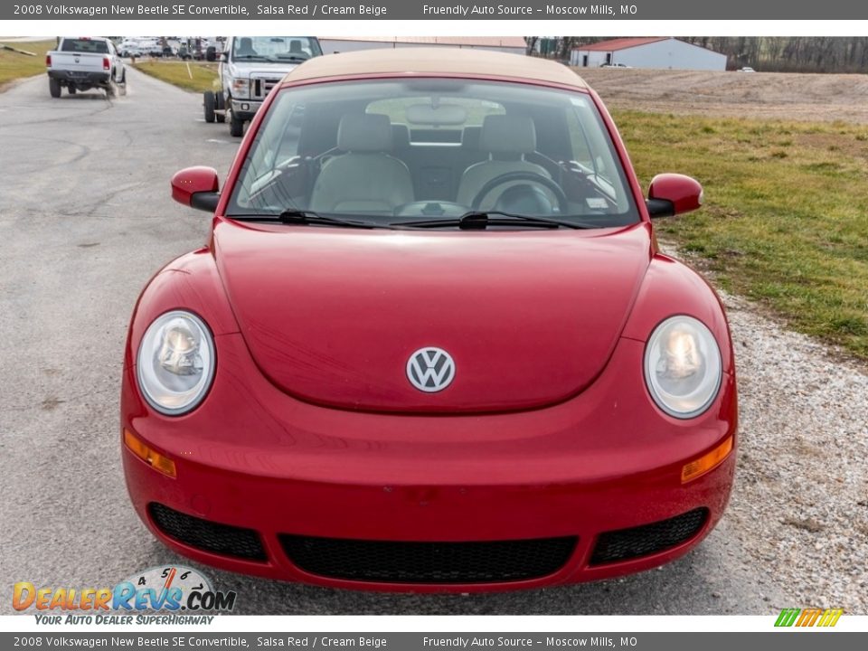 2008 Volkswagen New Beetle SE Convertible Salsa Red / Cream Beige Photo #9