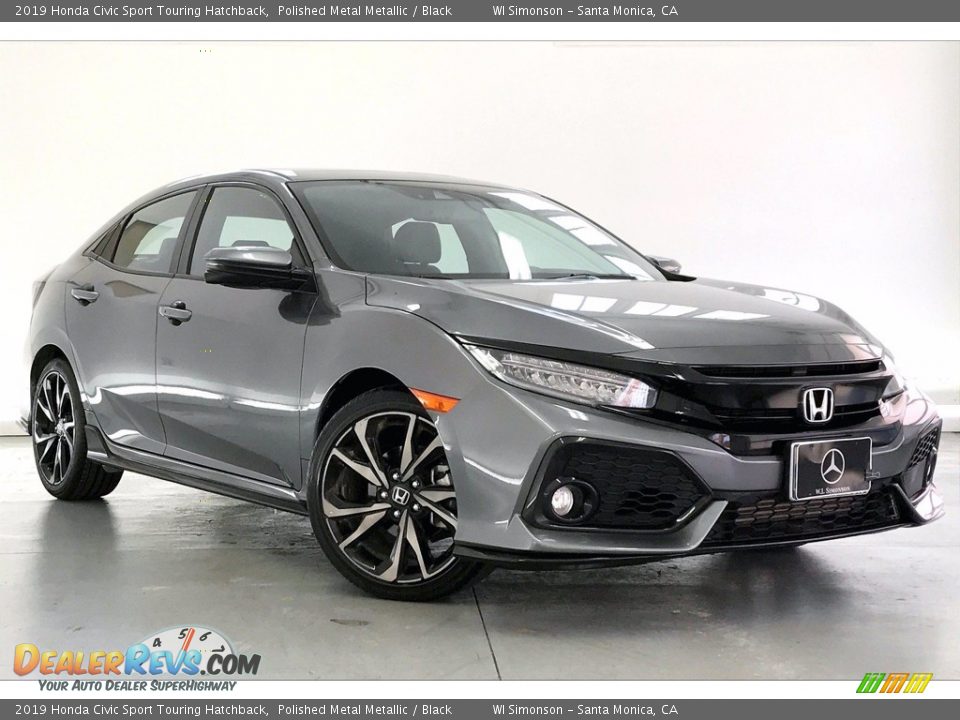 Front 3/4 View of 2019 Honda Civic Sport Touring Hatchback Photo #34