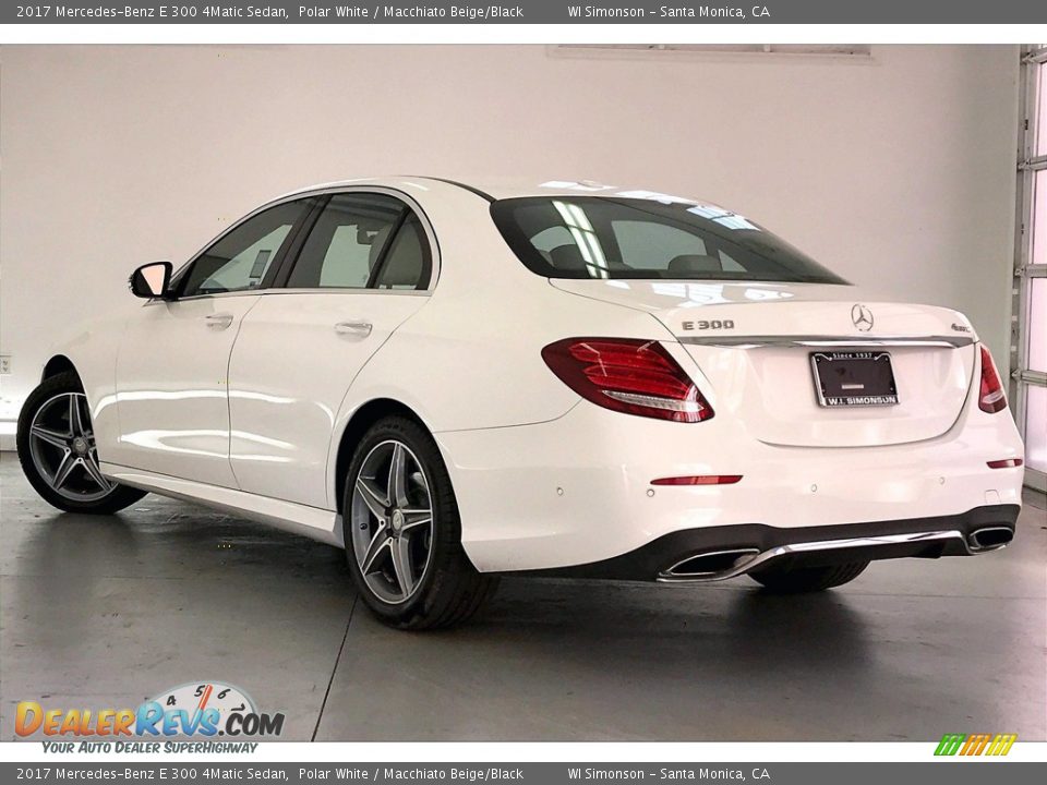 2017 Mercedes-Benz E 300 4Matic Sedan Polar White / Macchiato Beige/Black Photo #10