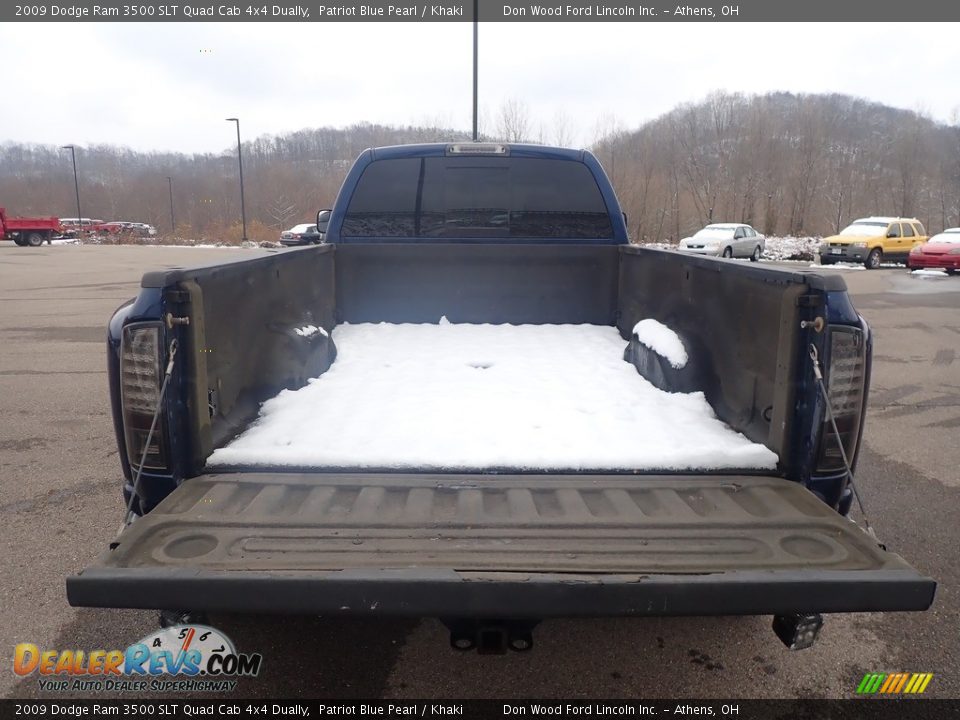 2009 Dodge Ram 3500 SLT Quad Cab 4x4 Dually Patriot Blue Pearl / Khaki Photo #11