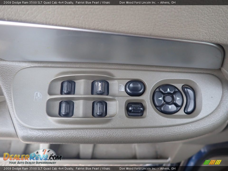 2009 Dodge Ram 3500 SLT Quad Cab 4x4 Dually Patriot Blue Pearl / Khaki Photo #17