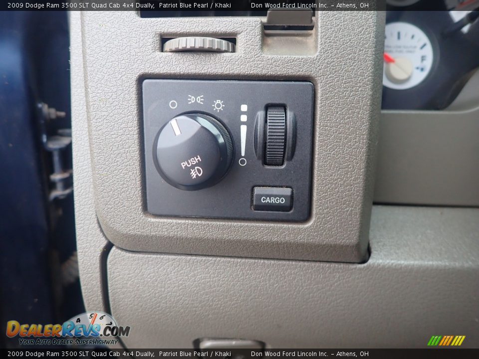2009 Dodge Ram 3500 SLT Quad Cab 4x4 Dually Patriot Blue Pearl / Khaki Photo #27