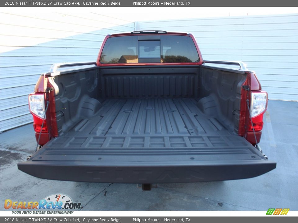 2018 Nissan TITAN XD SV Crew Cab 4x4 Cayenne Red / Beige Photo #24