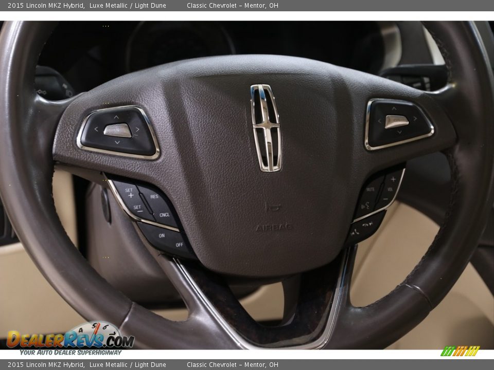 2015 Lincoln MKZ Hybrid Steering Wheel Photo #8