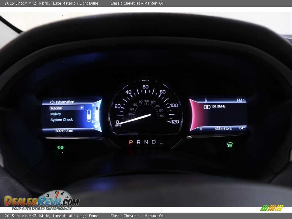 2015 Lincoln MKZ Hybrid Gauges Photo #9