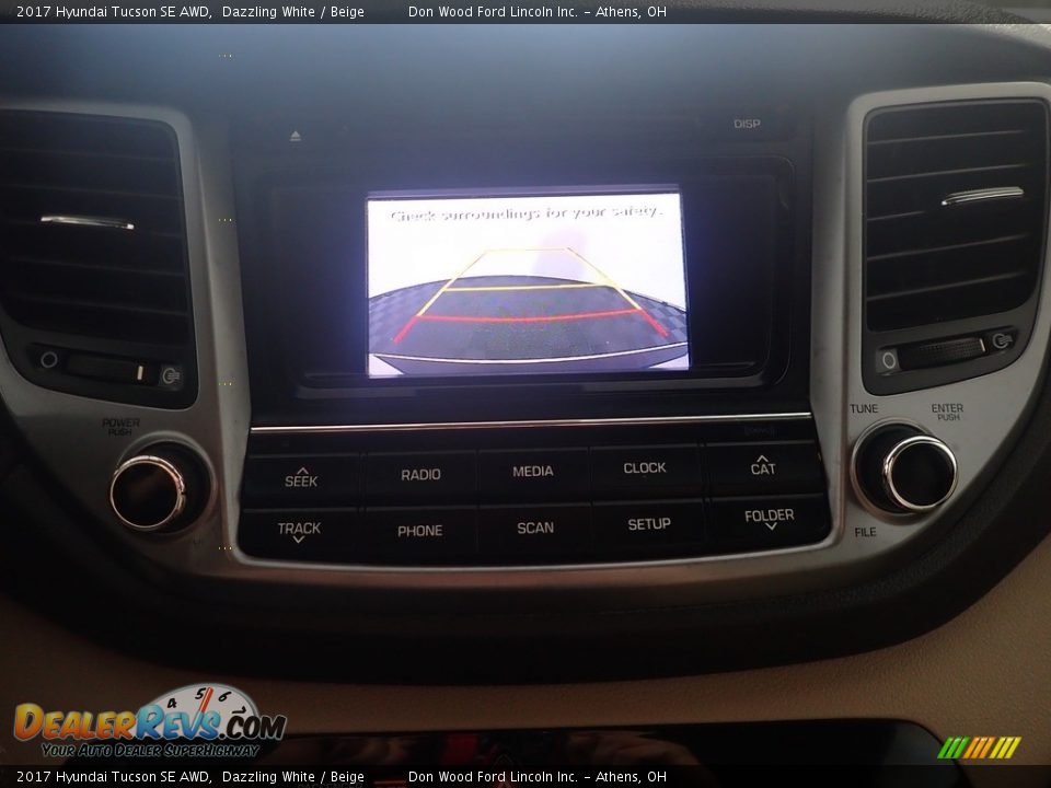 2017 Hyundai Tucson SE AWD Dazzling White / Beige Photo #2