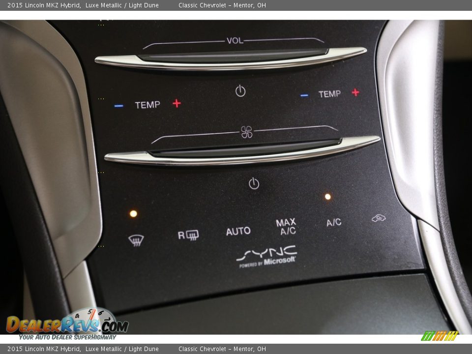 2015 Lincoln MKZ Hybrid Luxe Metallic / Light Dune Photo #18